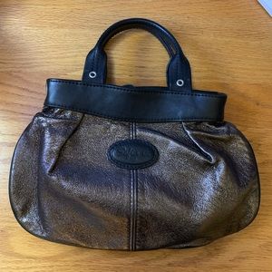 NWT black Italian leather Sophia C purse